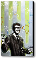 Buddy Holly Stretched Canvas Print   Canvas Art By Drexel