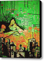 Hive Mind Stretched Canvas Print   Canvas Art By Drexel