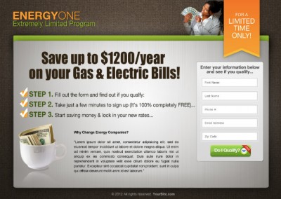Energy One Landing Page