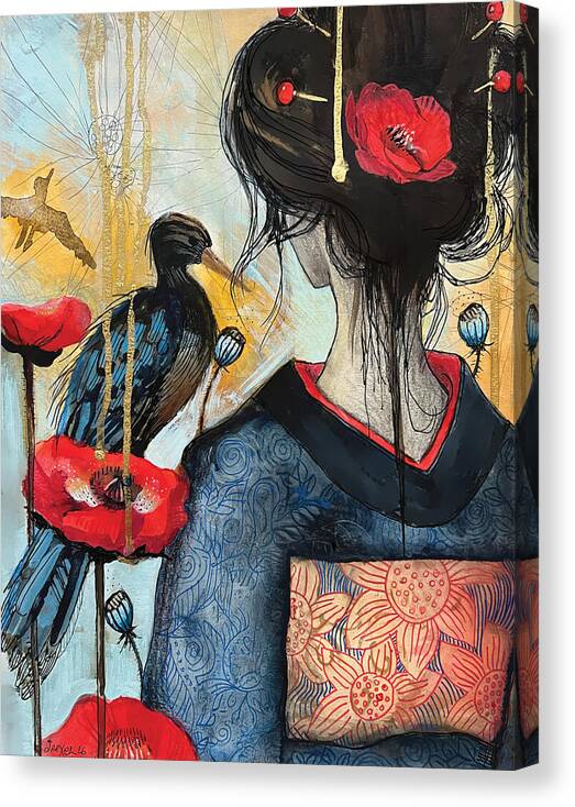 Haunted Yoshino Canvas Print by dreXeL